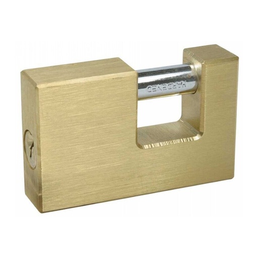 [PIPPO 33] Ibfm Lucchetto Quadro Alta Sicurezza in Ottone Da 60 Mm